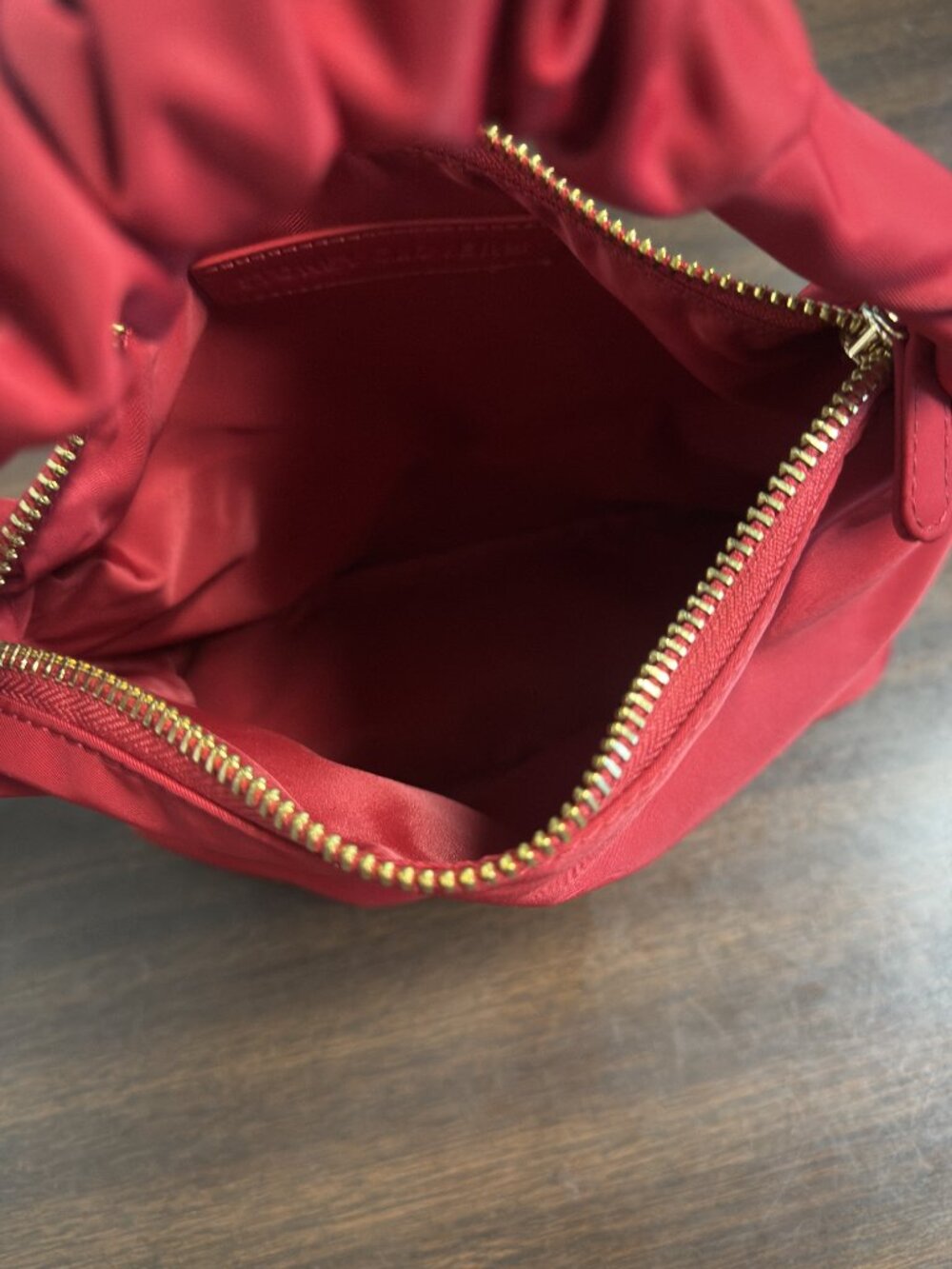 Stoney Clover Lane Scrunch Handle Purse *RUBY RED* - Picture 3 of 3